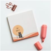 Блок для записей MESHU 8,5*8,5 см, 100л., «Right cat», на склейке