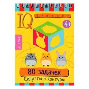 УмныйБлокнот 80 задачек Силуэты и контуры (на спирали)