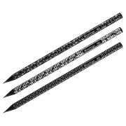 Карандаш ч/г Berlingo «Doubleblack» HB, черное дерево, круглый, заточен., ассорти