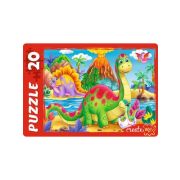 *Puz-maxi 20д. РыжийКот 1103 Мир динозавров [уменьш.коробка]