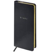 Еженедельник недатированный, карманный, 64л., кожзам, OfficeSpace «Windsor », черный, зол.срез