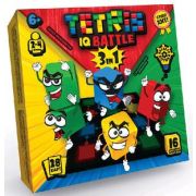 *Игр(DankoToys) Tetris IQ battle 3в1 Веселая логика [28карточек;15дерев.брусков;поле;кубик] (G-TIB-0
