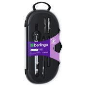 Готовальня Berlingo «Expert», 6 предметов, циркуль 135мм, пластиковый футляр
