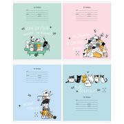 Тетрадь 12л., клетка BG «Для друзей», ассорти