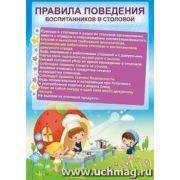 _Плакат(Учитель)_А4 Правила поведения в столовой (КПЛ-27/3)