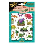 *Наклейки-татуировки(NDPlay) Динозаврики 3листа [19*12см] (298080)