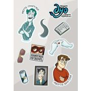 _Наклейки(Комильфо) Персонажи серии комиксов Дух Моей Общаги (Нечитайло Ф.) [978-5-6047211-6-2]