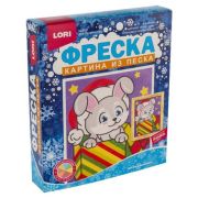 **НГ Набор д/творч(Лори) Фреска_КартинаИзПеска Зайчик с подарками (Кп-081)