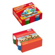 Краски пальчиковые Гамма «Мультики», классические, 04 цвета, 50мл, картон. упак