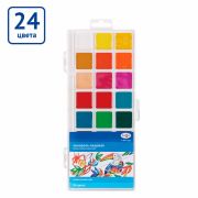 Акварель Гамма «Классическая», медовая, 24 цвета, без кисти, пластик. упак., европодвес NEW