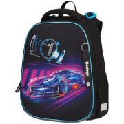 Ранец Berlingo Expert Max «Neon car» 37*28*16см, 2 отделения, анатомическая спинка, дождевик в компл