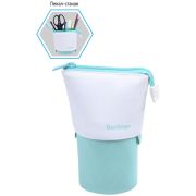 Пенал-стакан 1 отделение, 170*75 Berlingo «Mint case», вельвет, экокожа