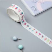 Клейкая лента декоративная MESHU «Ice cream», 1,5см*3м