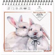 _SketchBook(Полином) Блокнот «FineLineQuadroBig» Кролики (190х190, 12л., на гребне,бумага акварель.1