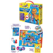 *Игр(Геодом) ПодарокДляЛюбознательных Турбозавры, вперед [игра-ходилка(доп.реальность)+раскраска+нак