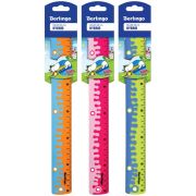 Линейка 30см Berlingo «Hybrid», пластиковая, нескользящая, ассорти, европодвес