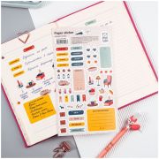 Наклейки бумажные для ежедневников MESHU «Autumn mood», 12*21см, 59 наклеек, европодвес