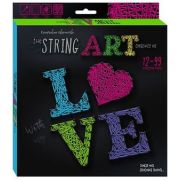 *Набор д/творч(DankoToys) StringArt «Love» [заготовка,мулине,булавки] (STRA-01-03)