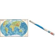 _КартаИнтерактивная Мира физич.[нов.границы] 1:25 000 000 [181]