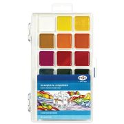 Акварель Гамма «Классическая», медовая, 18 цветов, без кисти, пластик. упак., европодвес NEW