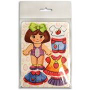 *Игр(SmileDecor) Мини-игра_Липучки Клубничка [11*15см] (фетр) (Ф717)