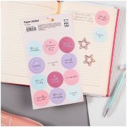 Наклейки бумажные MESHU «Congrats», 12*21см, 12 наклеек, европодвес