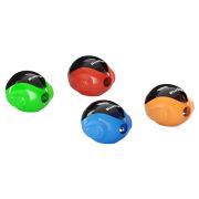 Точилка пластиковая Berlingo «Round» 1 отверстие, контейнер, ассорти, дисплей