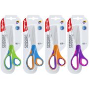 Ножницы Berlingo «Fuze» 17,7см, эргономичные ручки, ассорти, европодвес