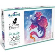 *Puz  360д. Origami Год  Дракона. Фиолетовый дракон. 08035