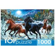 *Puz 1000д. Toppuzzle Зимние лошади (ФТП1000-9851)