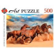 *Puz 500д. Artpuzzle Табун лошадей в пустыне (ШТК500-0452)