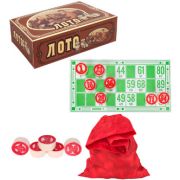 *Лото(Миленд) Русское лото [17*10 см;с дерев.бочонками;картон.коробка] (P00054)