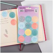 Наклейки бумажные MESHU «Positive mind», 12*21см, 12 наклеек, европодвес