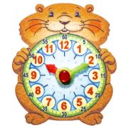 *Игр(SmileDecor) Мини-игра_Липучки Часы Хомяк [11*15см] (фетр) (Ф726)