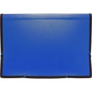 Папка-картотека.пласт.А4.На резин.с 13 отд.окант.БЮРО.0.7мм.син.п/у.