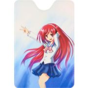 Обложка на пропуск/проездной ШкольницаПВХ ОП-1277