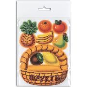 *Игр(SmileDecor) Мини-игра_Липучки Фрукты [11*15см] (фетр)  (Ф711)