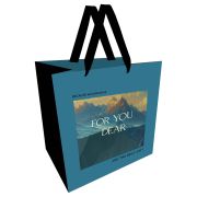 Пакет подарочный 23*18*10см MESHU «Mountains», отд. фольгой, с окошком