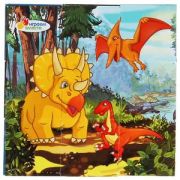 *Кубики(Умка)  9шт. Динозавры (01320-DINO)