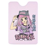 Обложка на пропуск/проездной Девочка из аниме ПВХ  ОП-7625