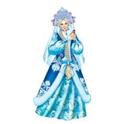 **НГ ~ПлакатВырубной[А3](СфО) Снегурочка в кокошнике (Ф-15245)