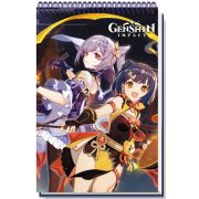 _Блокноты(Origami) ТворчБлокнот_А4 Геншин Лунный фонарь (со стикерами и перевод.татуировками) (08220