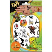 *Наклейки-татуировки(NDPlay)_3листа «Люблю кататься!» (307025)