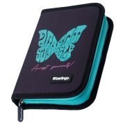 Пенал 1 отделение, 200*140*40 Berlingo «Butterfly», дополнительная откидная секция, полиэстер