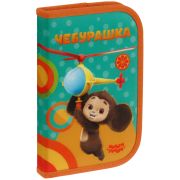 Пенал 1 отделение, 200*130 Мульти-Пульти «Чебурашка», доп. секция, ткань