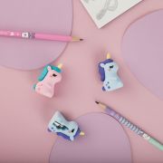 Точилка MESHU, «Unicorn», 1 отверстие, ассорти