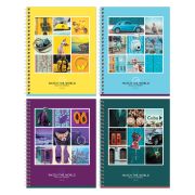 Тетрадь 48л., А5, линия на гребне BG «Watch the world», глянцевая ламинация