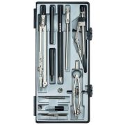 Готовальня Globus «Technica», 12 предметов, циркуль 155мм, пластиковый футляр