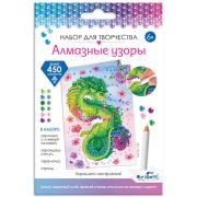 **НГ Набор д/творч(Origami) АлмазныеУзоры_Открытка Зеленый дракон удачи! [открытка с клеевой основой