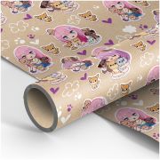 Упаковочная бумага крафт 70*100см, MESHU «Настоящая дружба», 70г/м2